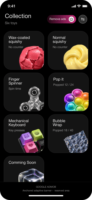 ASMR Squishy application screen 2